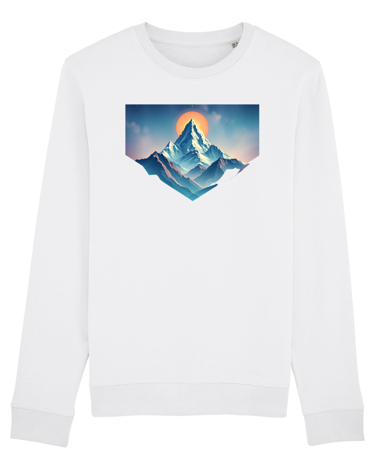Bluză mânecă lungă Unisex Rise White