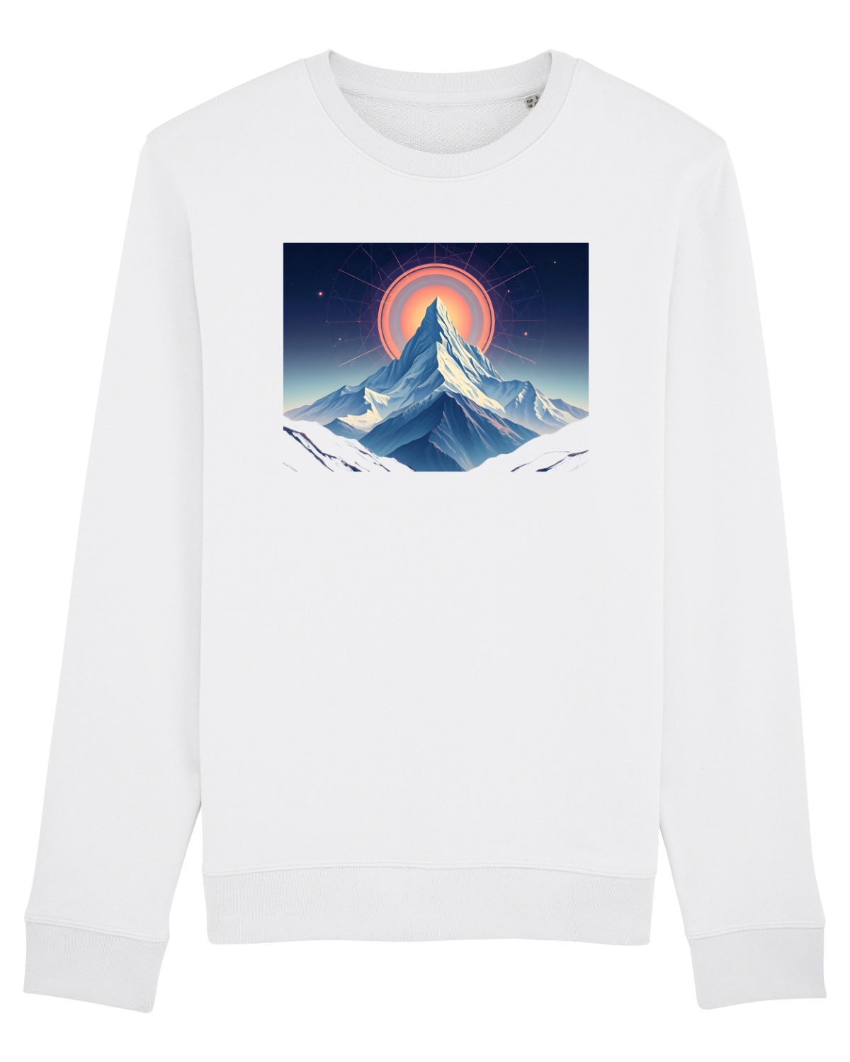 Bluză mânecă lungă Unisex Rise White