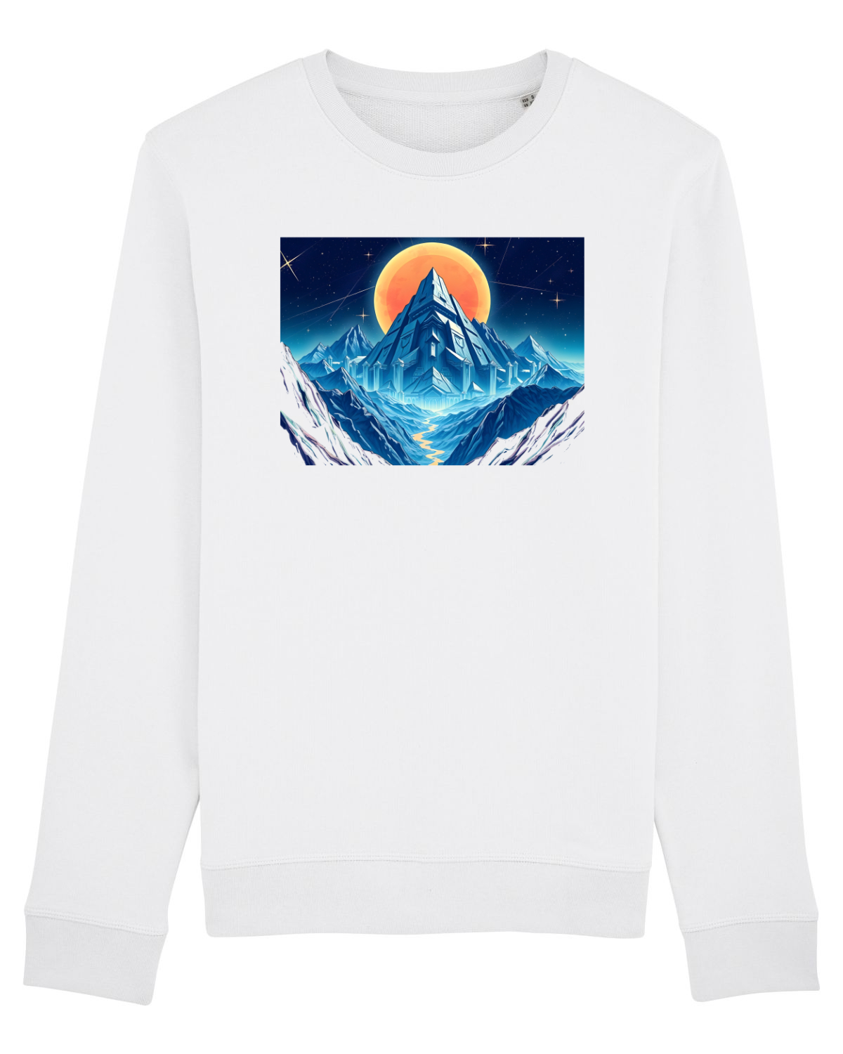 Bluză mânecă lungă Unisex Rise White