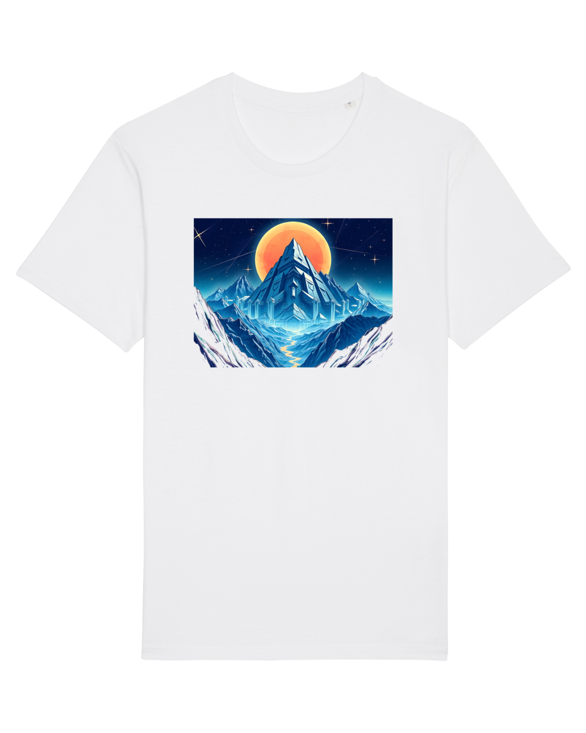 Tricou mânecă scurtă Unisex Rocker White