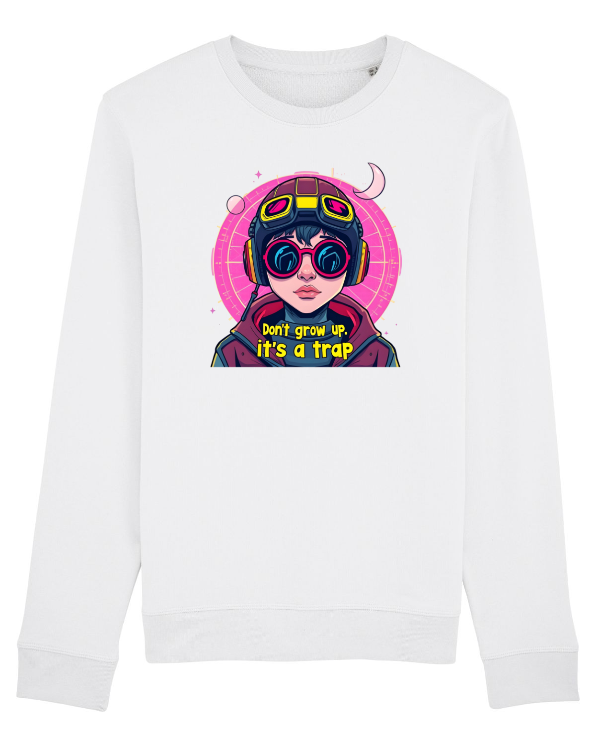 Bluză mânecă lungă Unisex Rise White