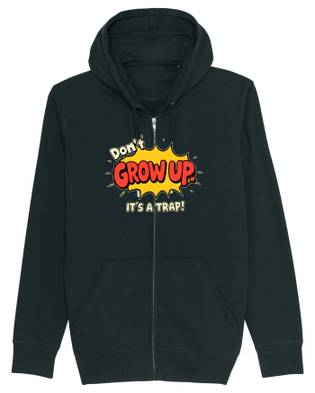 DON`T GROW UP, IT`S A TRAP  - text comics Black