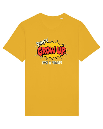 DON`T GROW UP, IT`S A TRAP  - text comics Spectra Yellow