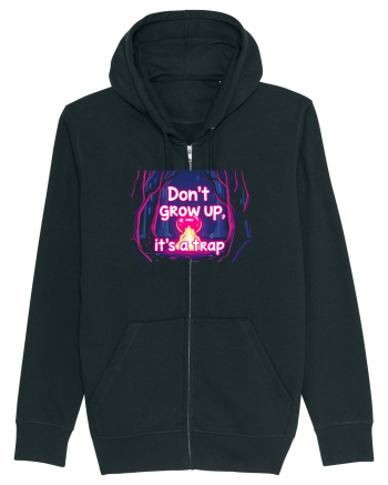 DON`T GROW UP, IT`S A TRAP  - magic fire Black