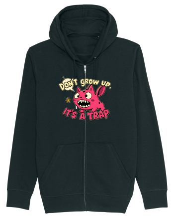 DON`T GROW UP, IT`S A TRAP  - doodle Black