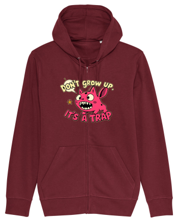 DON`T GROW UP, IT`S A TRAP  - doodle Burgundy