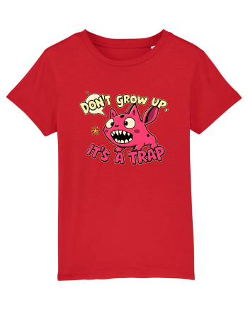 DON`T GROW UP, IT`S A TRAP  - doodle Red