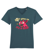 DON`T GROW UP, IT`S A TRAP  - doodle Tricou mânecă scurtă guler V Bărbat Presenter