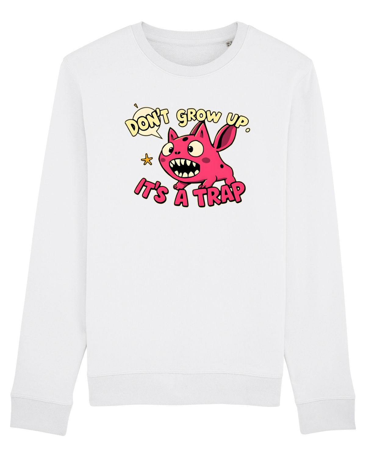 Bluză mânecă lungă Unisex Rise White