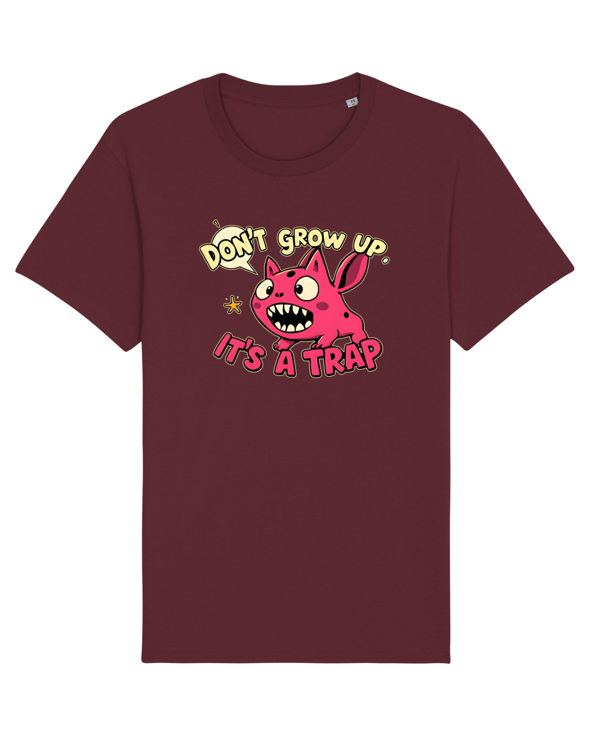 Tricou mânecă scurtă Unisex Rocker Burgundy