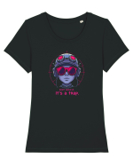 DON`T GROW UP, IT`S A TRAP 3 Tricou mânecă scurtă guler larg fitted Damă Expresser