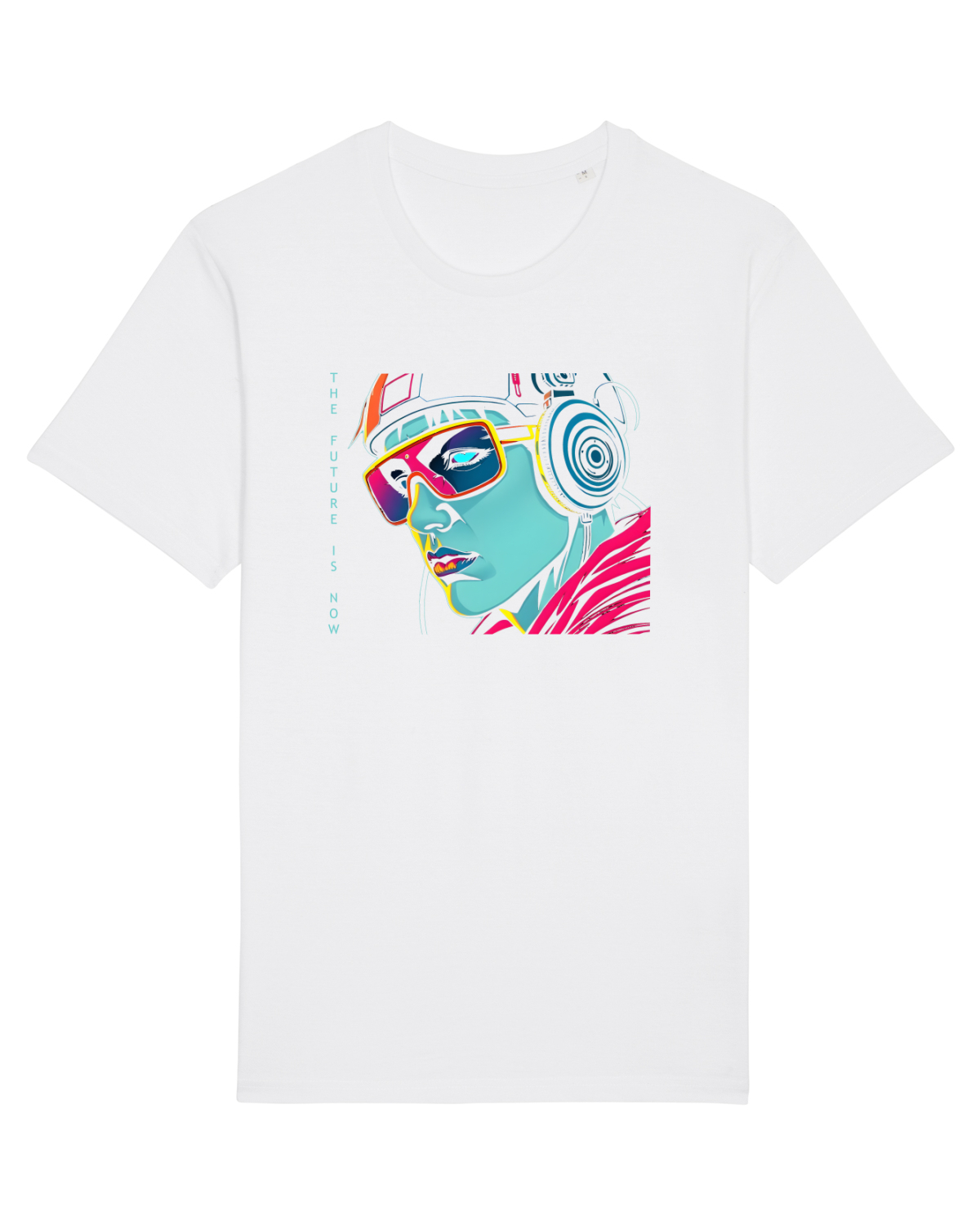 Tricou mânecă scurtă Unisex Rocker White