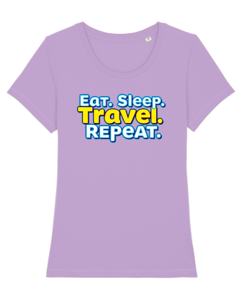 EAT SLEEP TRAVEL REPEAT - Mananca. Dormi. CALATORESTE. Repeta Lavender Dawn