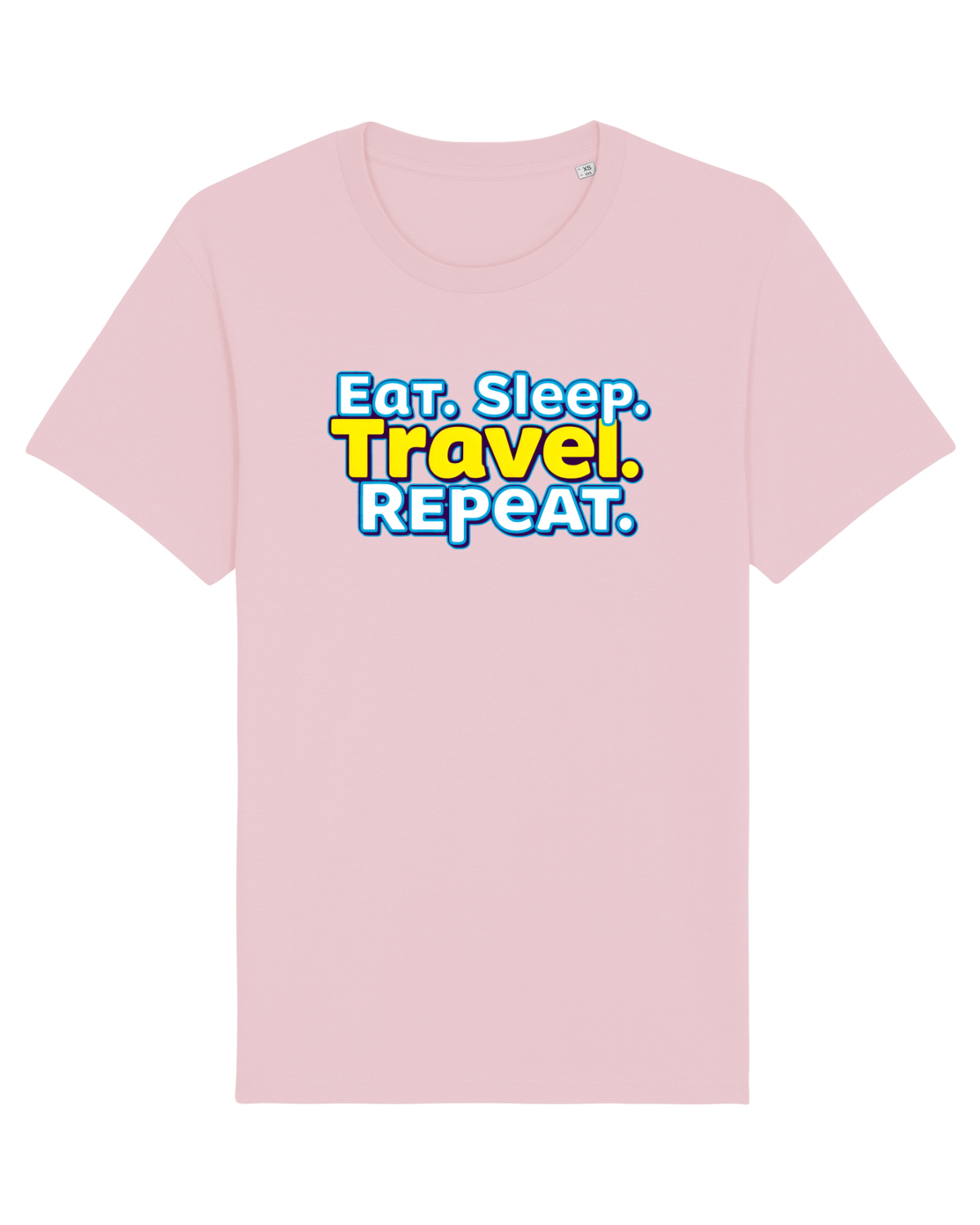 Tricou mânecă scurtă Unisex Rocker Cotton Pink