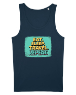 EAT SLEEP TRAVEL REPEAT - Mananca. Dormi. CALATORESTE. Repeta 2 Maiou Bărbat Runs