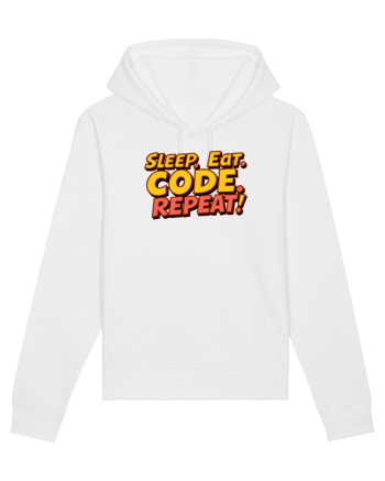 EAT SLEEP CODE REPEAT White