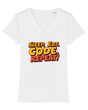 EAT SLEEP CODE REPEAT White