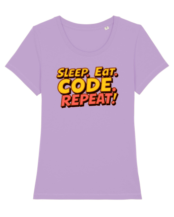 EAT SLEEP CODE REPEAT Lavender Dawn