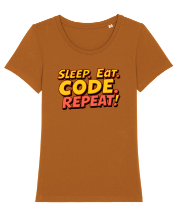 EAT SLEEP CODE REPEAT Roasted Orange