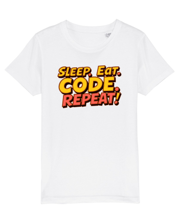 EAT SLEEP CODE REPEAT White