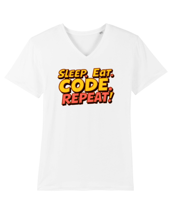 EAT SLEEP CODE REPEAT White