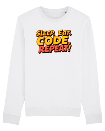 EAT SLEEP CODE REPEAT White