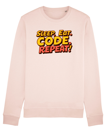 EAT SLEEP CODE REPEAT Candy Pink