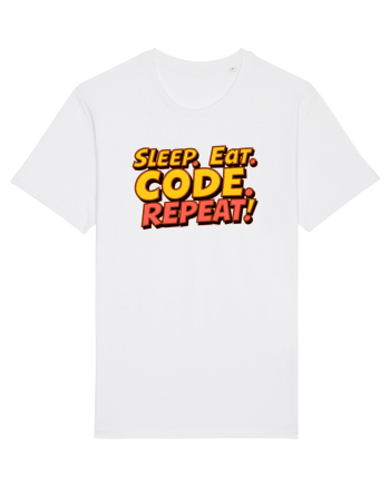 EAT SLEEP CODE REPEAT White