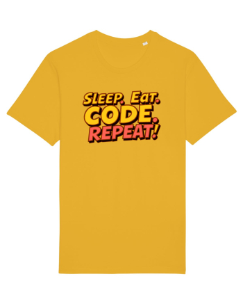 EAT SLEEP CODE REPEAT Spectra Yellow
