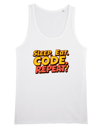 EAT SLEEP CODE REPEAT White