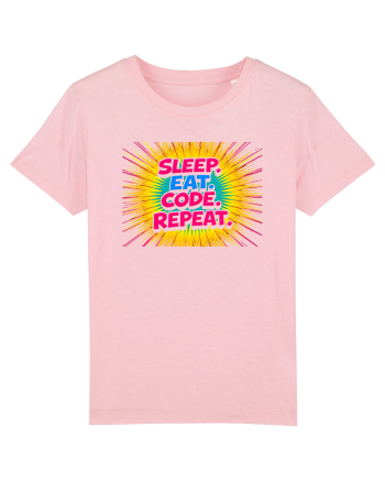 EAT SLEEP CODE REPEAT 2 Cotton Pink