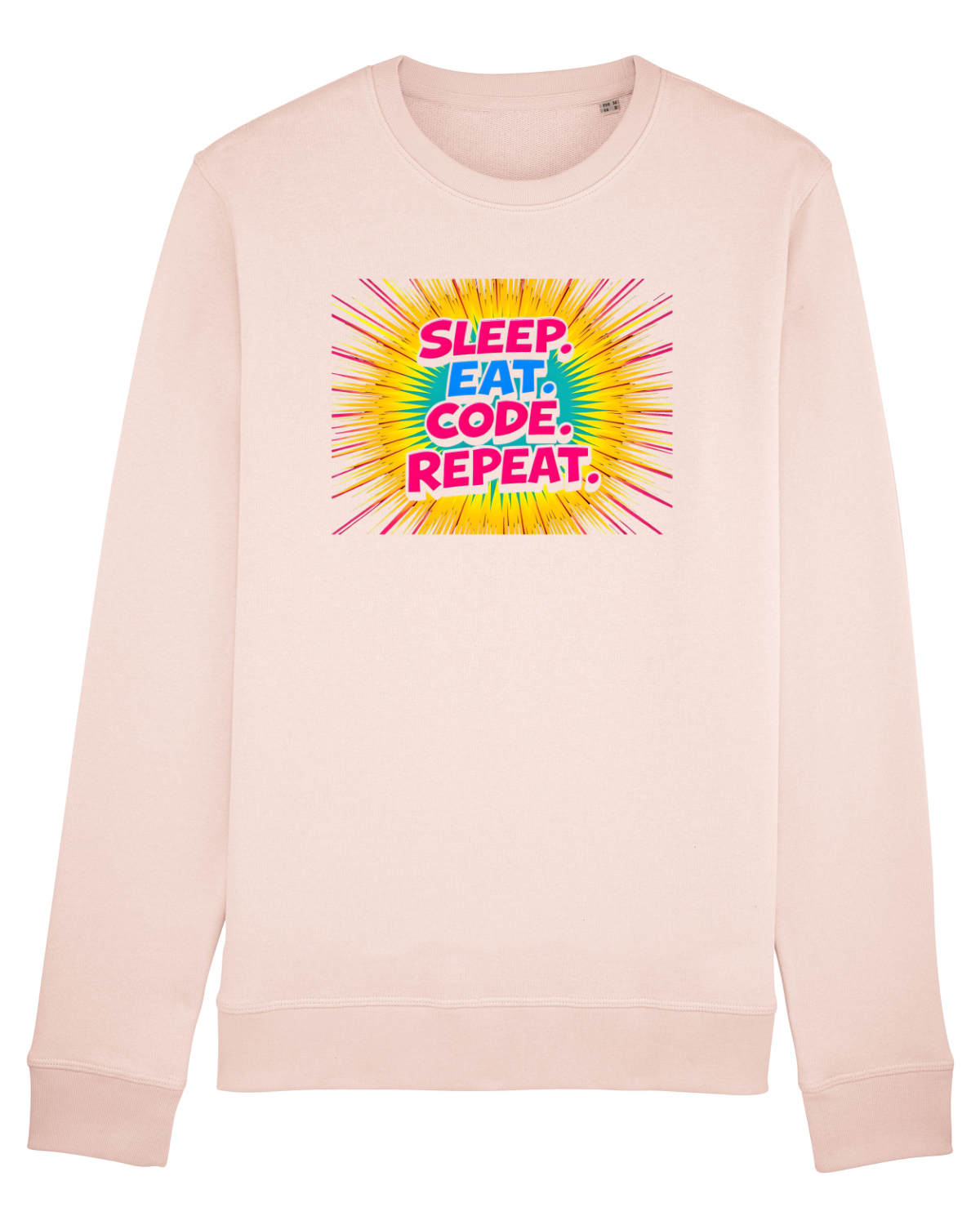 Bluză mânecă lungă Unisex Rise Candy Pink