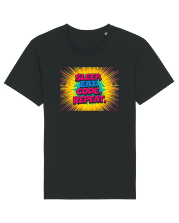 EAT SLEEP CODE REPEAT 2 Black