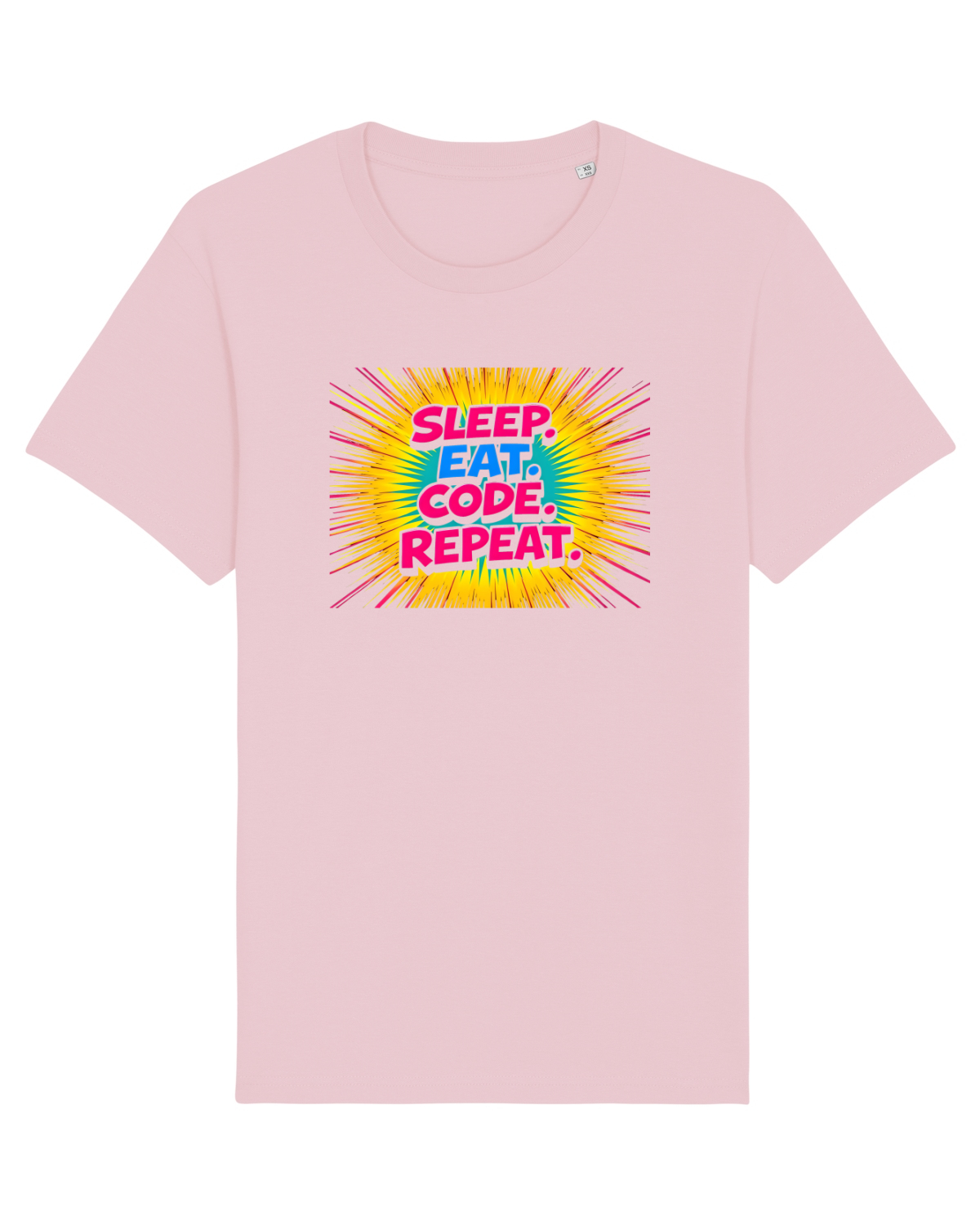 Tricou mânecă scurtă Unisex Rocker Cotton Pink