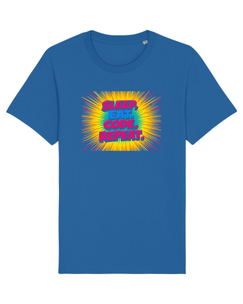 EAT SLEEP CODE REPEAT 2 Royal Blue