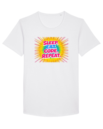 EAT SLEEP CODE REPEAT 2 White