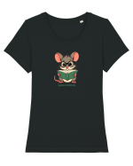 SOARECE DE BIBLIOTECA 2 Tricou mânecă scurtă guler larg fitted Damă Expresser