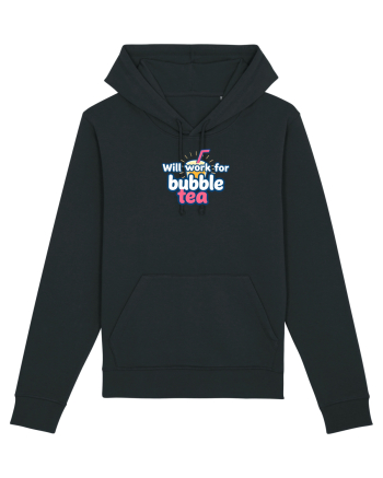 WILL WORK FOR BUBBLE TEA Black