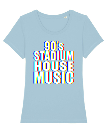 90's Stadium House Music Sky Blue