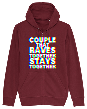 Couple that Raves Together Stays Together Burgundy