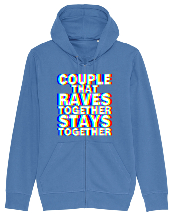 Couple that Raves Together Stays Together Bright Blue