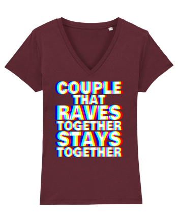 Couple that Raves Together Stays Together Burgundy