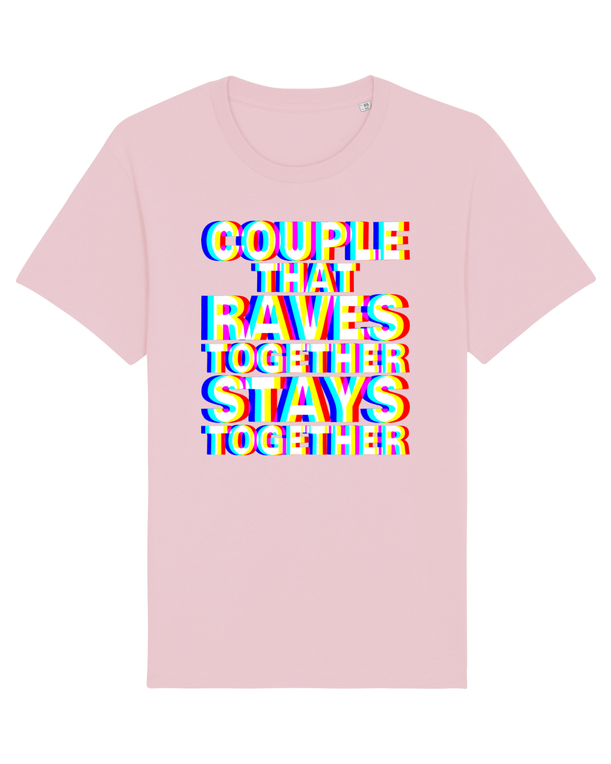 Tricou mânecă scurtă Unisex Rocker Cotton Pink