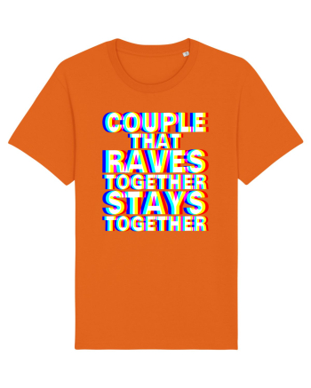 Couple that Raves Together Stays Together Bright Orange
