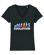 Evolution Alien Extraterrestrial Tricou mânecă scurtă guler V Damă Evoker