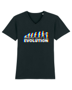 Evolution Alien Extraterrestrial Tricou mânecă scurtă guler V Bărbat Presenter