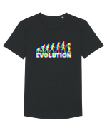 Evolution Alien Extraterrestrial Tricou mânecă scurtă guler larg Bărbat Skater
