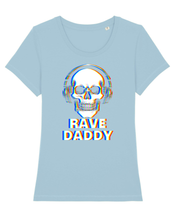 Rave Daddy EDM Skull Sky Blue