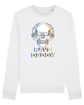 Rave Daddy EDM Skull White