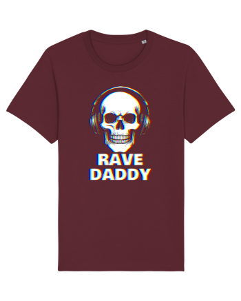 Rave Daddy EDM Skull Burgundy